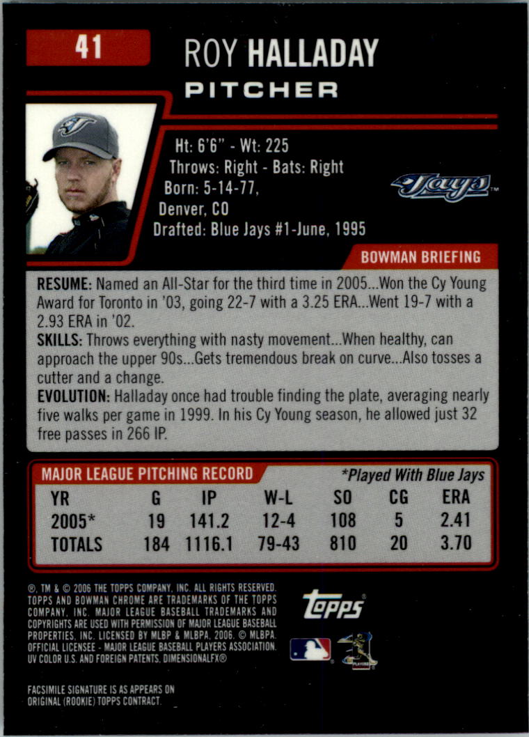 2006 Bowman Chrome Baseball Card Pick (Base) - Picture 81 of 432