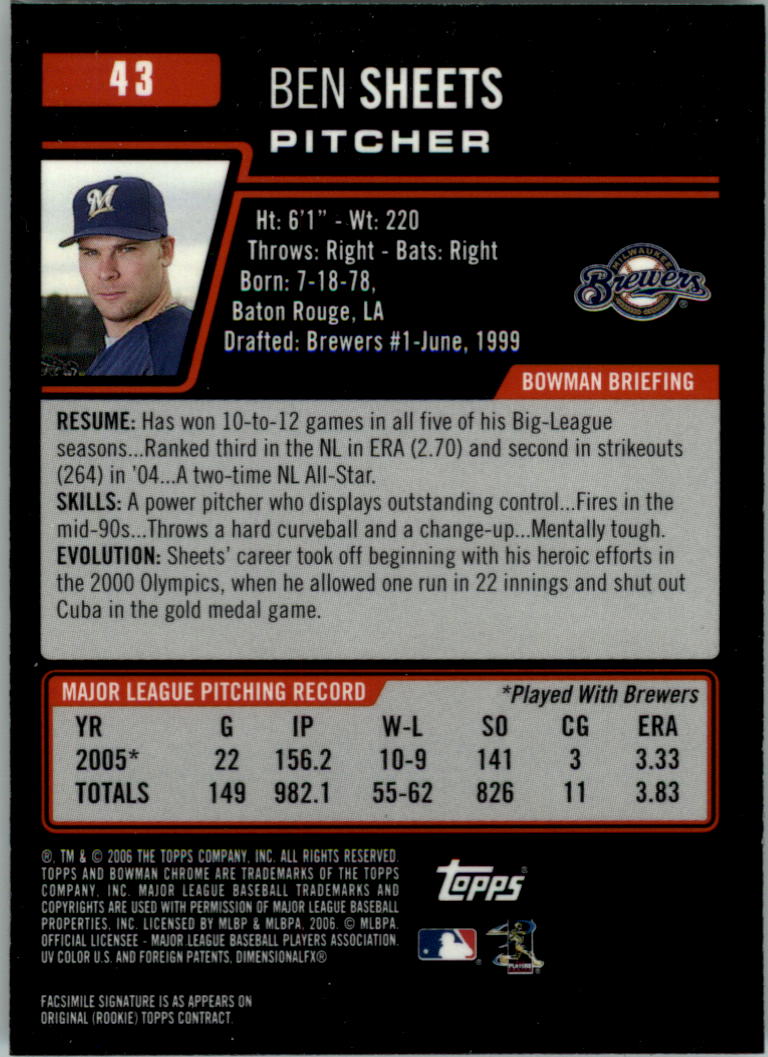 2006 Bowman Chrome Baseball Card Pick (Base) - Picture 85 of 432