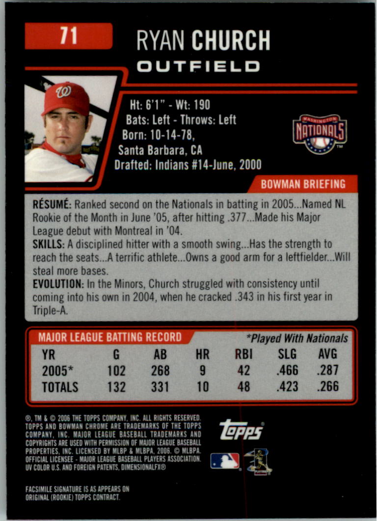 2006 Bowman Chrome Baseball Card Pick (Base) - Picture 141 of 432