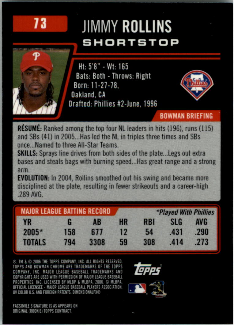 2006 Bowman Chrome Baseball Card Pick (Base) - Picture 145 of 432