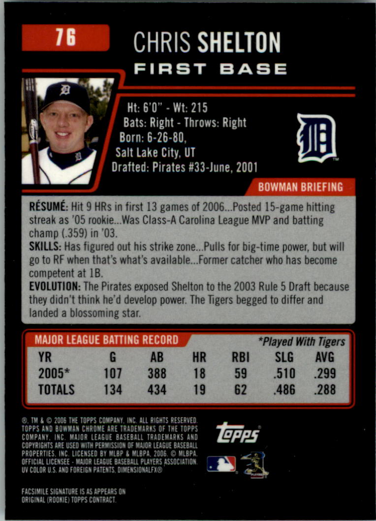 2006 Bowman Chrome Baseball Card Pick (Base) - Picture 151 of 432