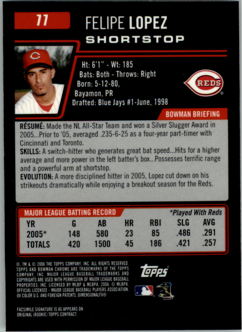 2006 Bowman Chrome Baseball Card Pick (Base) - Picture 153 of 432