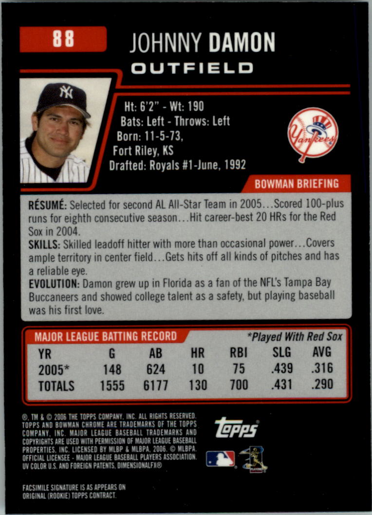 2006 Bowman Chrome Baseball Card Pick (Base) - Picture 175 of 432