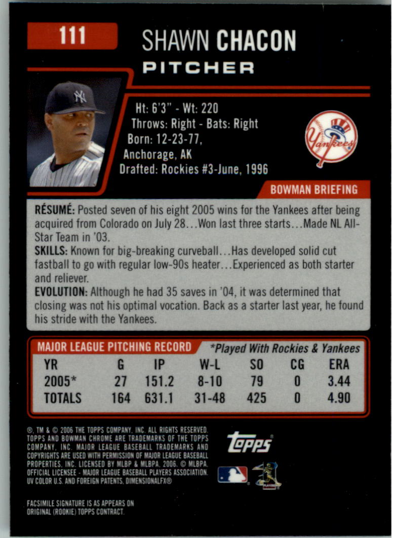 2006 Bowman Chrome Baseball Card Pick (Base) - Picture 220 of 432