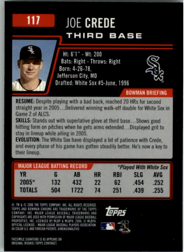 2006 Bowman Chrome Baseball Card Pick (Base) - Picture 232 of 432