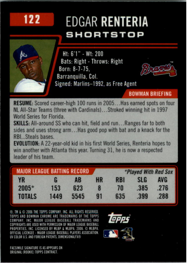 2006 Bowman Chrome Baseball Card Pick (Base) - Picture 242 of 432