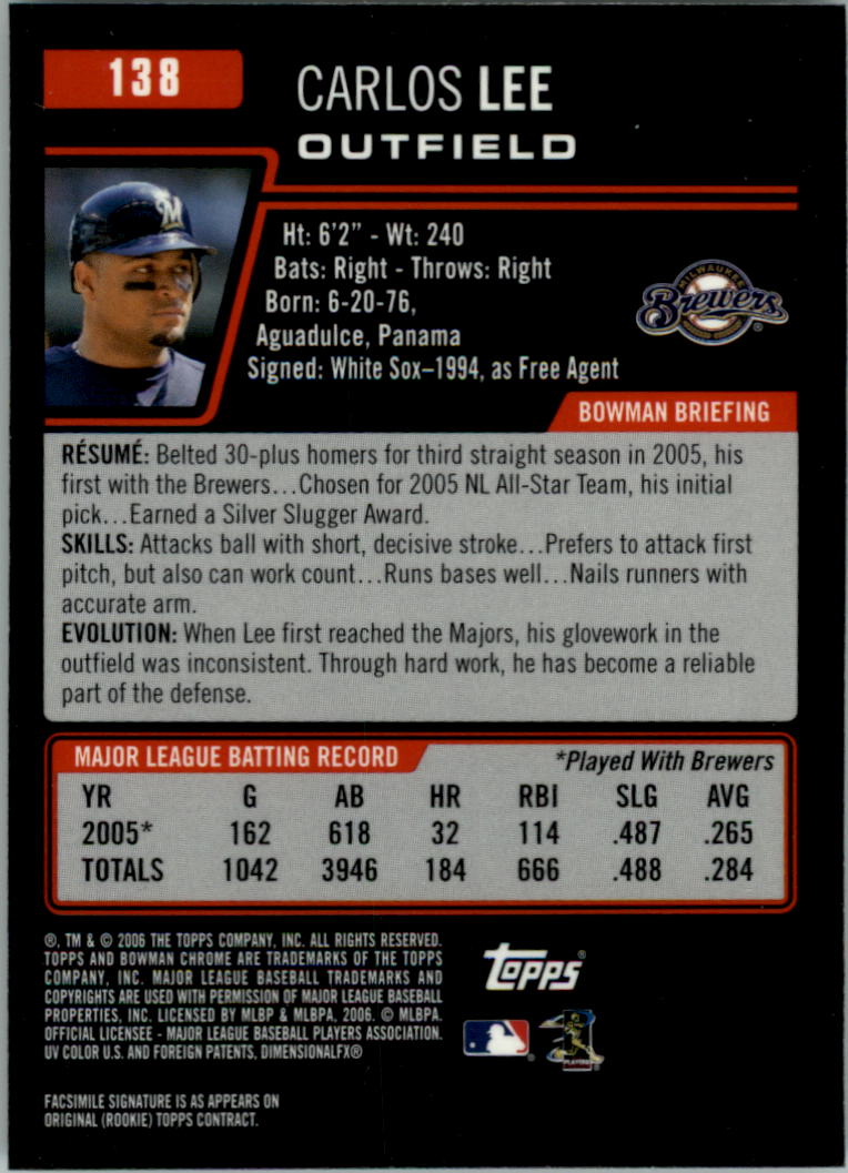 2006 Bowman Chrome Baseball Card Pick (Base) - Picture 274 of 432