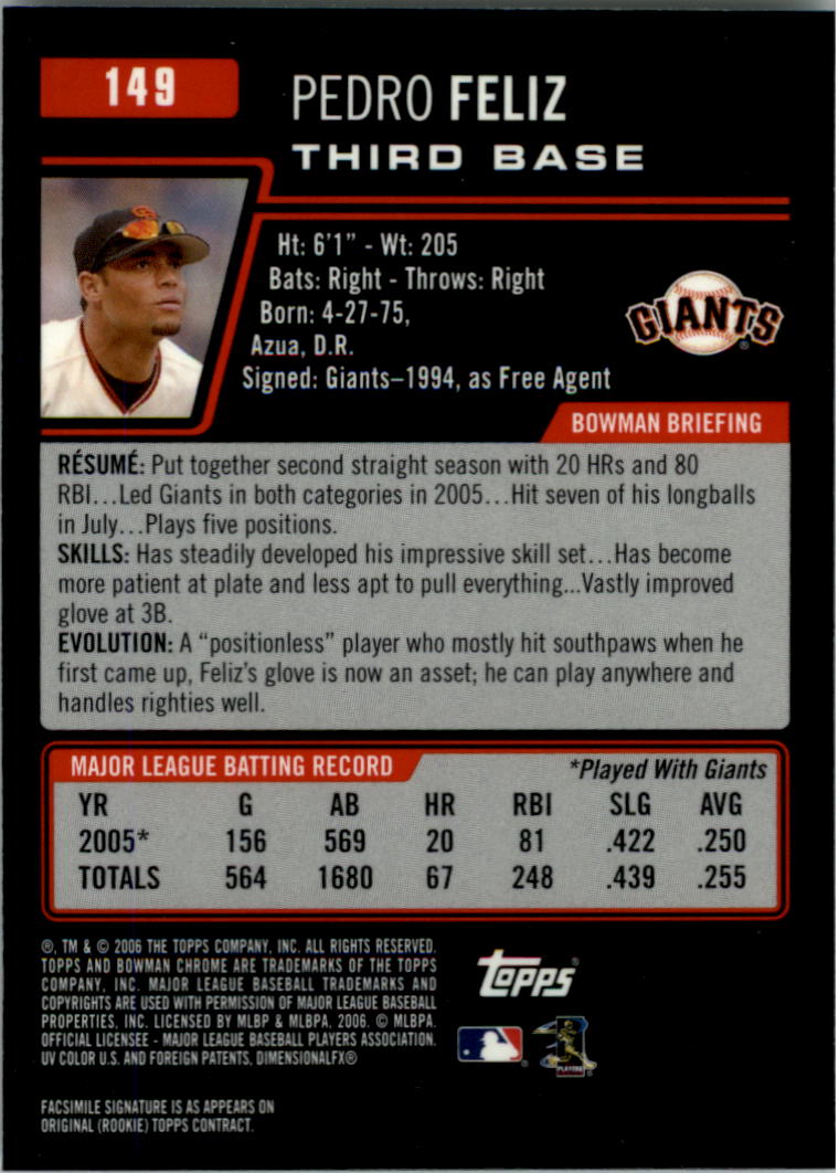 2006 Bowman Chrome Baseball Card Pick (Base) - Picture 296 of 432