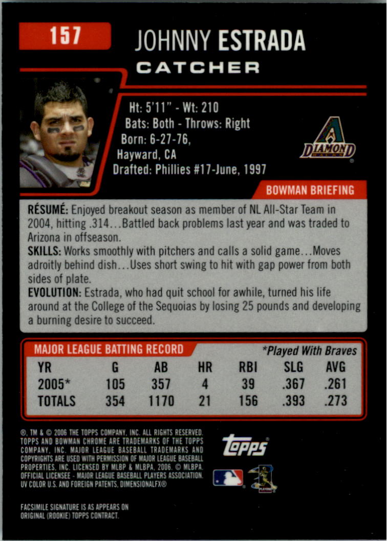 2006 Bowman Chrome Baseball Card Pick (Base) - Picture 312 of 432