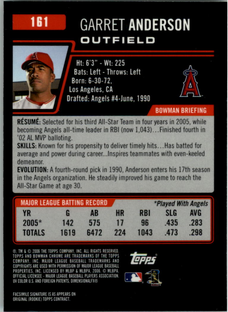 2006 Bowman Chrome Baseball Card Pick (Base) - Picture 320 of 432