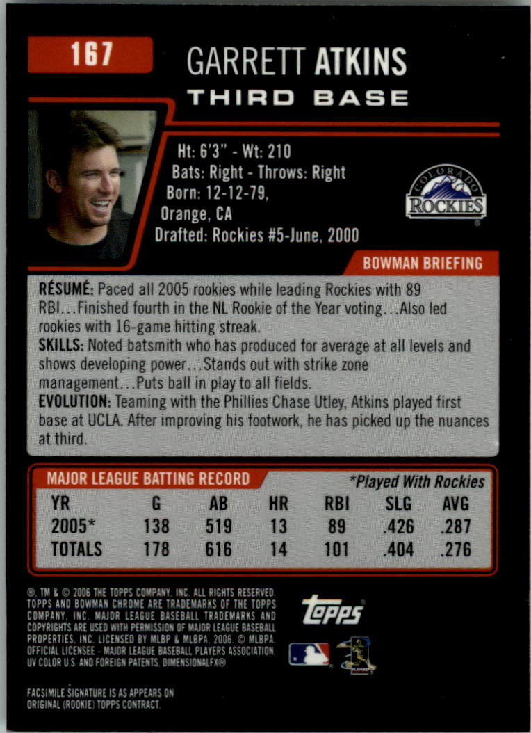 2006 Bowman Chrome Baseball Card Pick (Base) - Picture 330 of 432