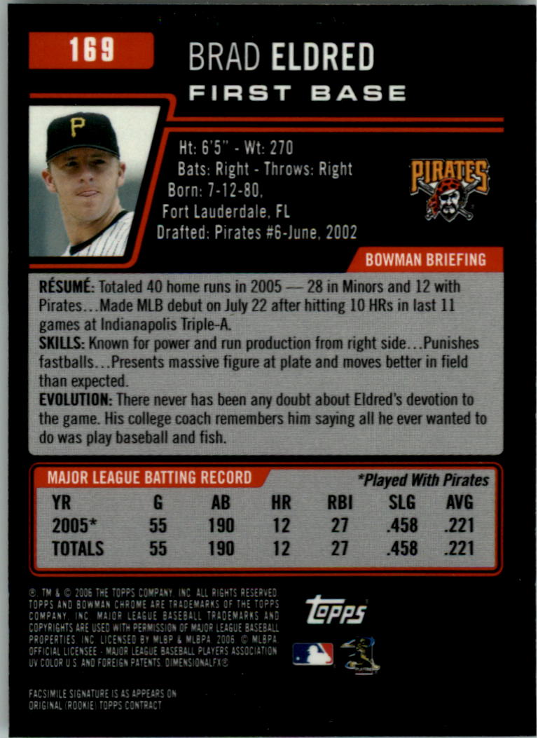 2006 Bowman Chrome Baseball Card Pick (Base) - Picture 334 of 432