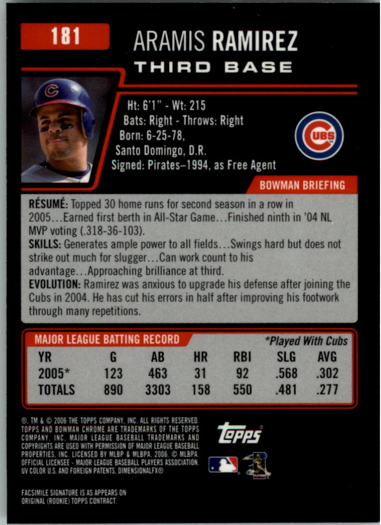 2006 Bowman Chrome Baseball Card Pick (Base) - Picture 358 of 432