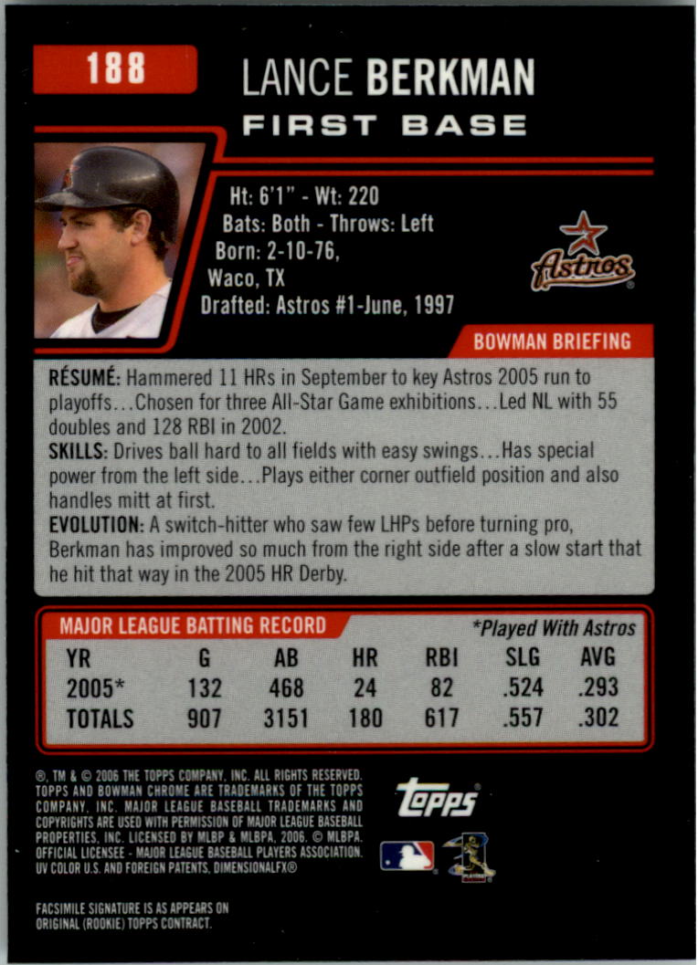 2006 Bowman Chrome Baseball Card Pick (Base) - Picture 370 of 432