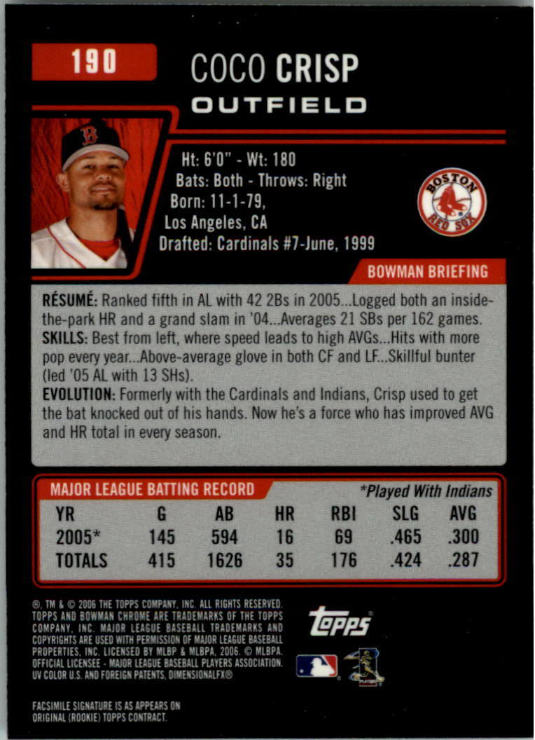 2006 Bowman Chrome Baseball Card Pick (Base) - Picture 374 of 432