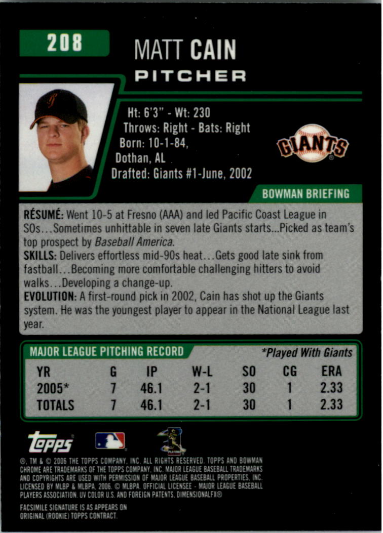 2006 Bowman Chrome Baseball Card Pick (Base) - Picture 410 of 432