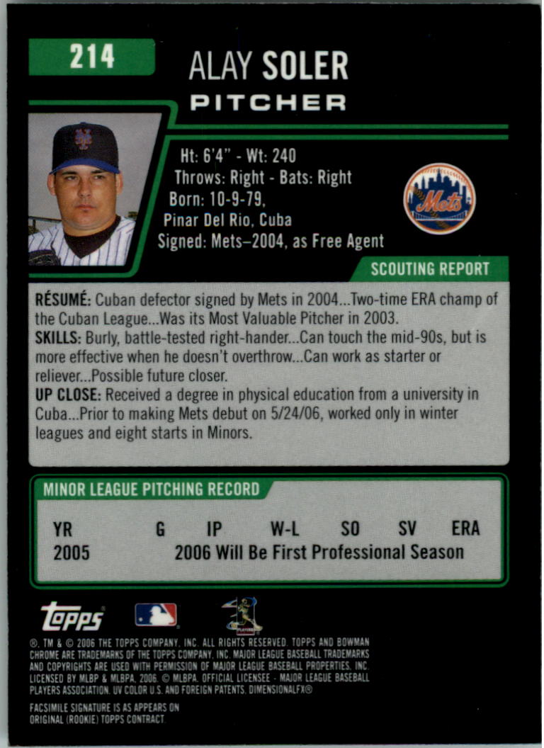 2006 Bowman Chrome Baseball Card Pick (Base) - Picture 420 of 432