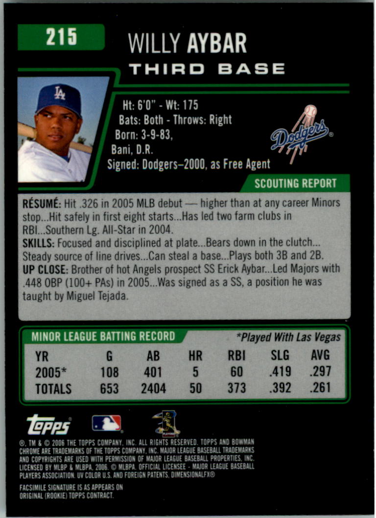 2006 Bowman Chrome Baseball Card Pick (Base) - Picture 422 of 432