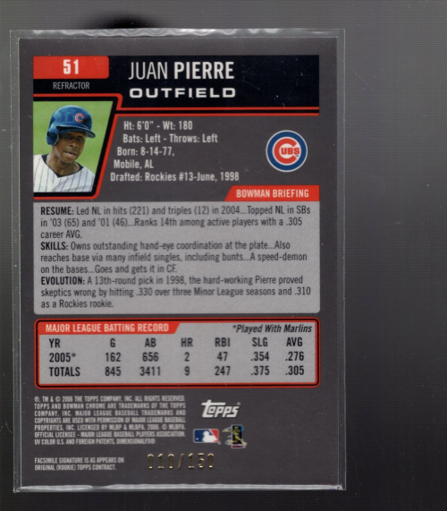A2101- 2006 Bowman Chrome Insert +Parallel Cards -You Pick- 15+ FREE US SHIP - Picture 5 of 253