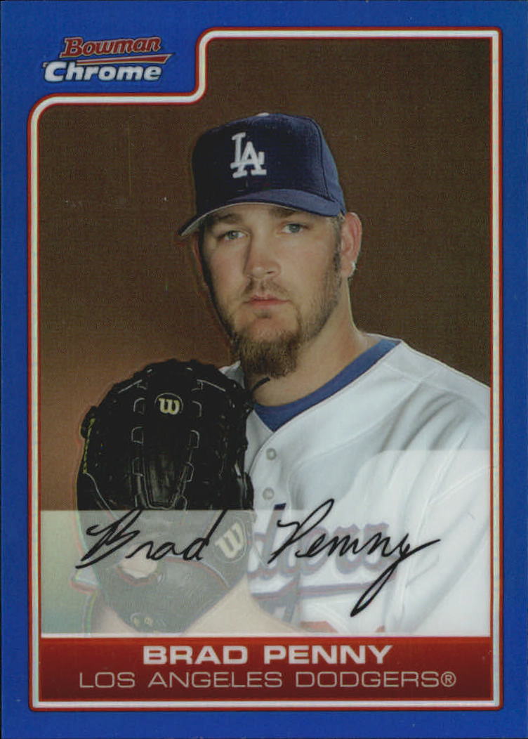 2006 Bowman Chrome Blue Refractors #191 Brad Penny