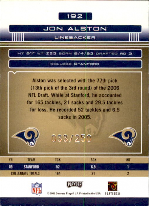 A9391- 2006 Absolute Memorabilia FB 1-253 +Inserts -You Pick- 15+ FREE US SHIP - Picture 147 of 187
