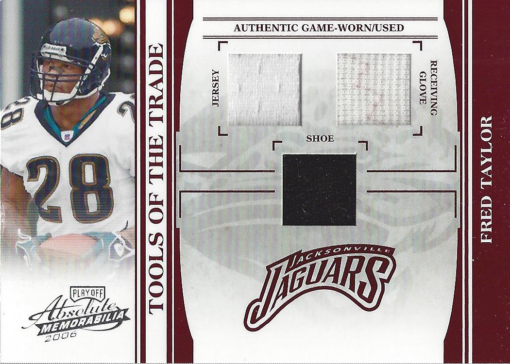 2006 Absolute Memorabilia Tools of the Trade Material Triple Red #59 Fred Taylor/24