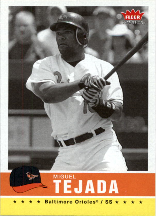 2006 Fleer Tradition Black and White #114 Miguel Tejada
