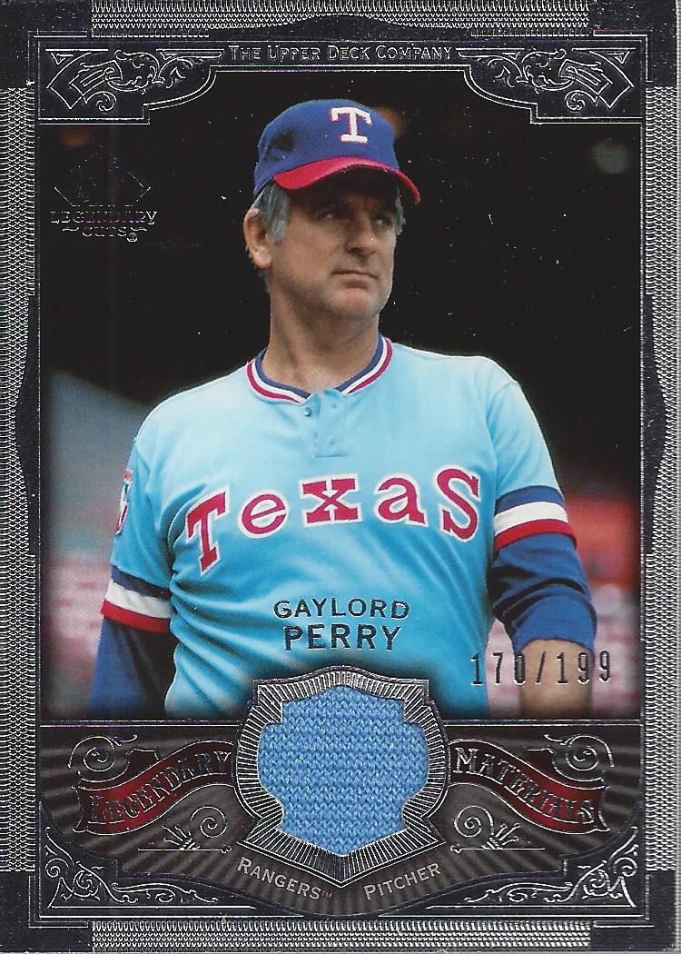 2006 SP Legendary Cuts Legendary Materials Silver #GP Gaylord Perry Jsy/199