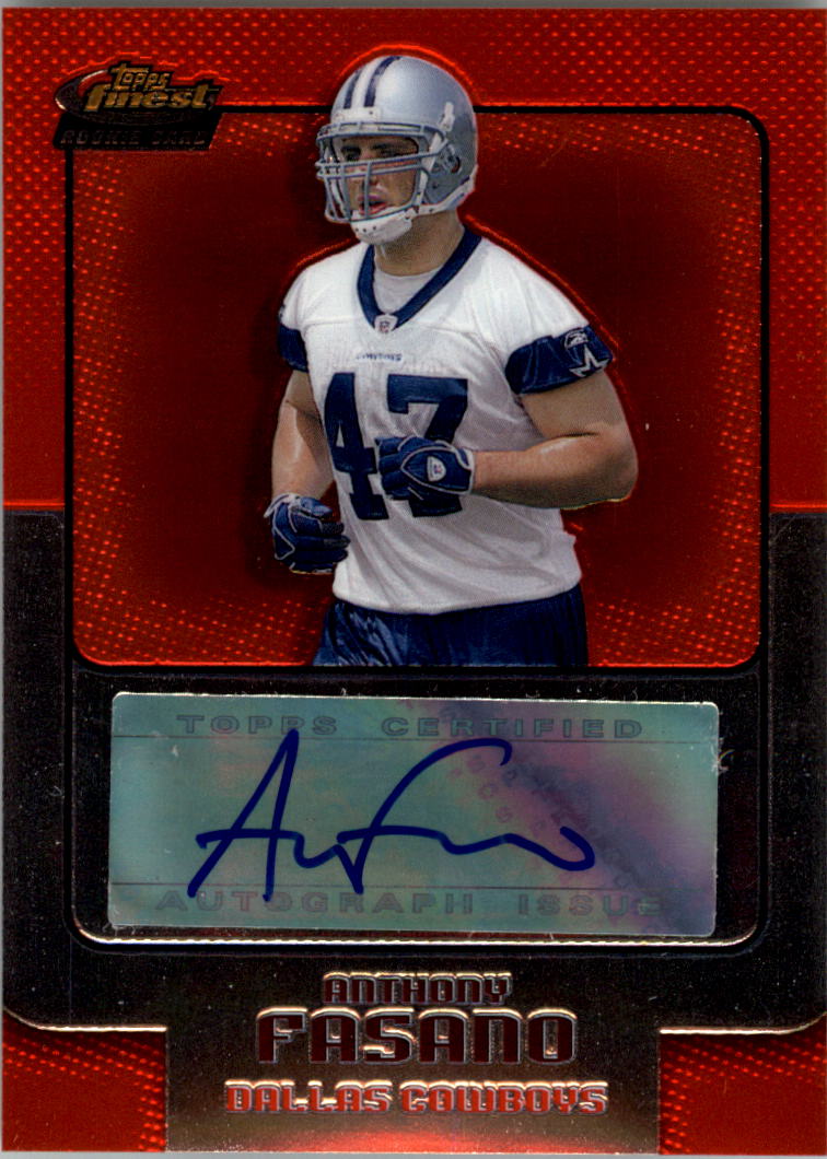 2006 Finest #166 Anthony Fasano AU RC