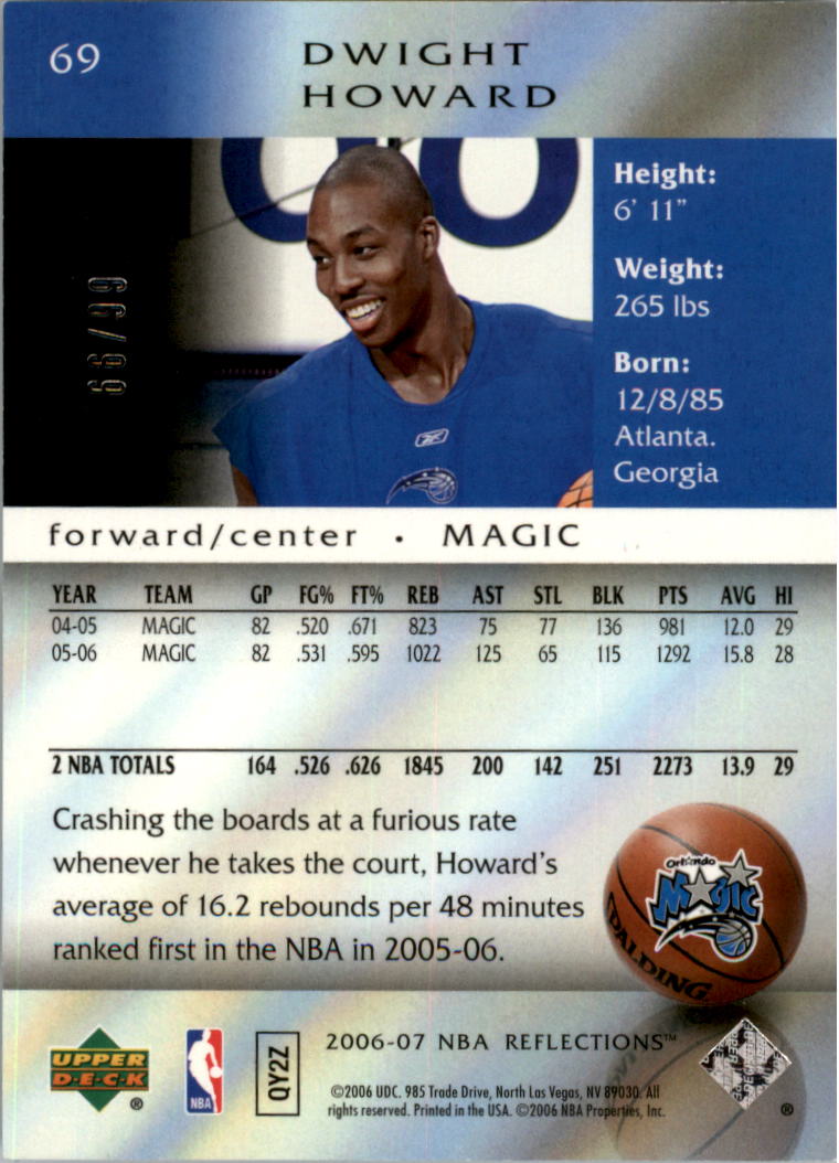 2006-07 Reflections Copper #69 Dwight Howard /99 - NM-MT | eBay