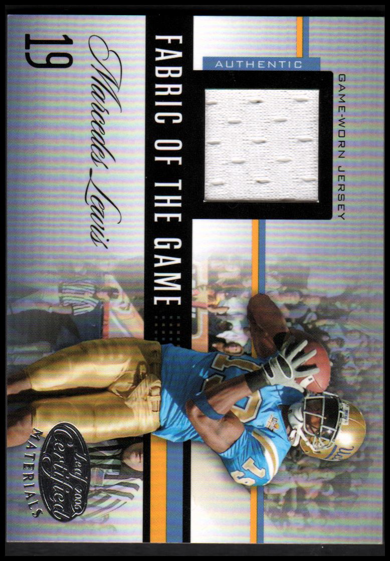 2006 Leaf Certified Materials Fabric of the Game College #17 Marcedes Lewis