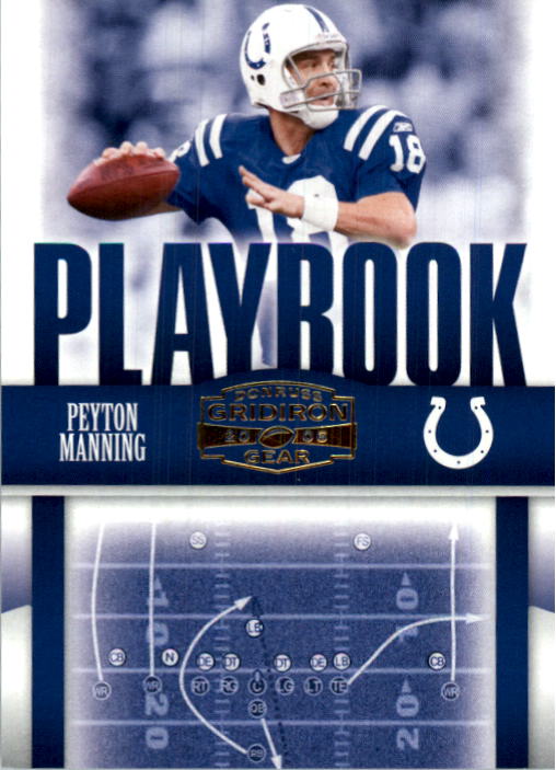 2006 Donruss Gridiron Gear Playbook Gold #PB5 Peyton Manning