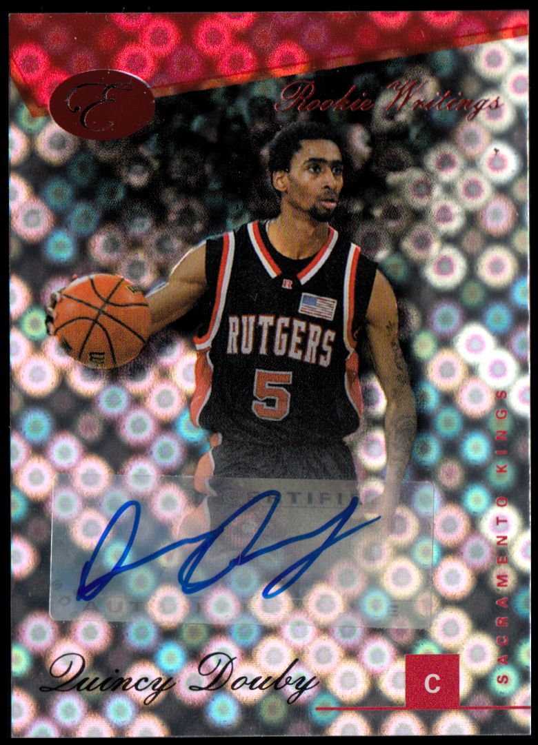 2006-07 Bowman Elevation Rookie Writing Autographs Red #QD Quincy Douby/69