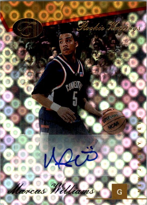 2006-07 Bowman Elevation Rookie Writing Autographs Gold #MW Marcus Williams/29