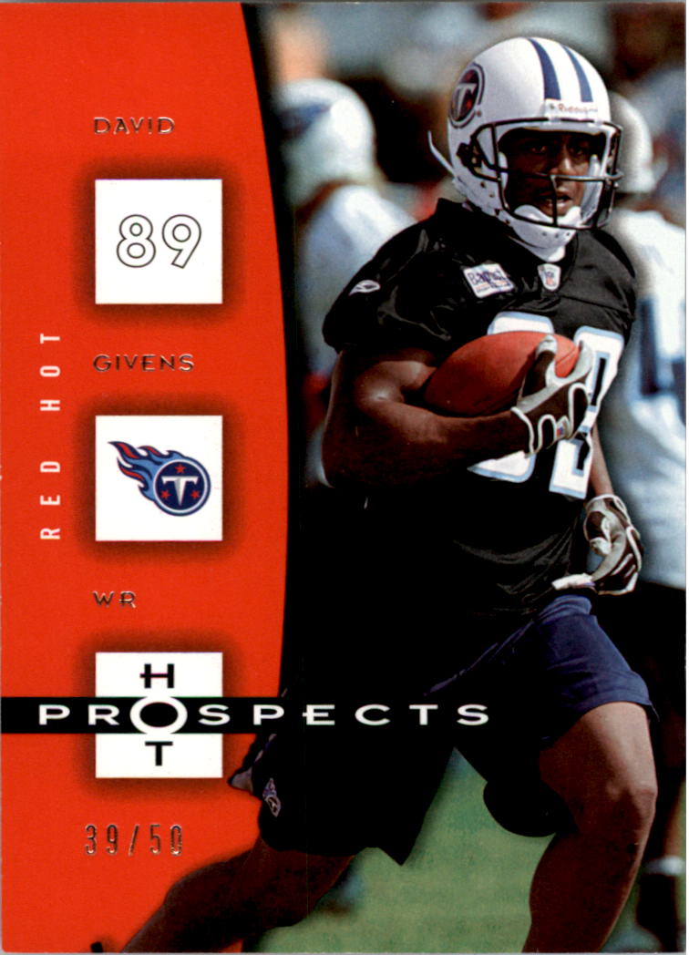 2006 Hot Prospects Red Hot #96 David Givens