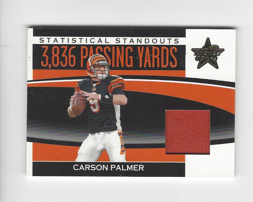2006 Leaf Rookies and Stars Statistical Standouts Materials Prime #4 Carson Palmer