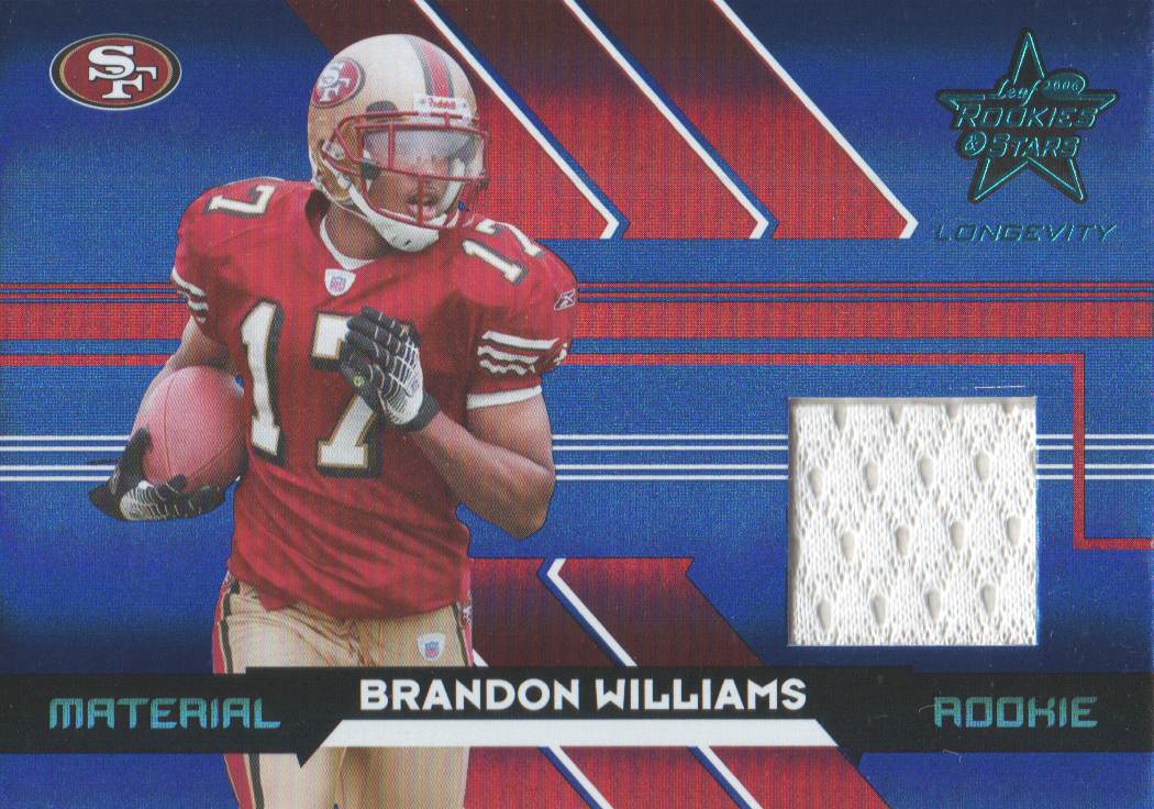 2006 Leaf Rookies and Stars Longevity Target Sapphire Parallel #263 Brandon Williams JSY