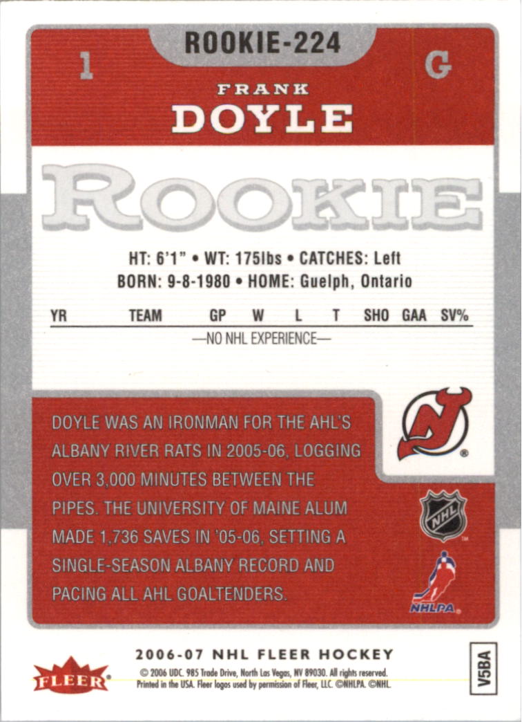 2006-07 Fleer Hockey Card Pick (Base) - Picture 444 of 456