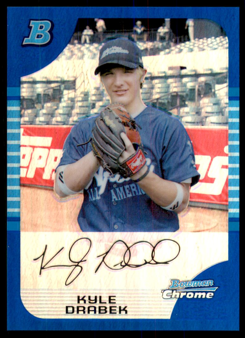 2005 Bowman Chrome Draft AFLAC Blue Refractors #AFL5 Kyle Drabek