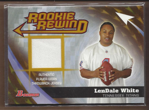 2006 Bowman Rookie Rewind Jerseys Gold #BRRLW LenDale White