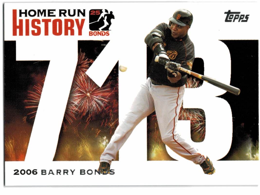 2005 Topps Barry Bonds Home Run History #713 Barry Bonds HR713