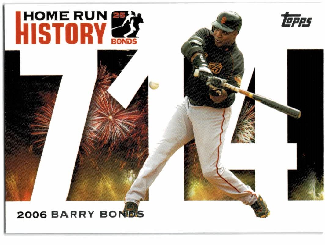 2005 Topps Barry Bonds Home Run History #714 Barry Bonds HR714