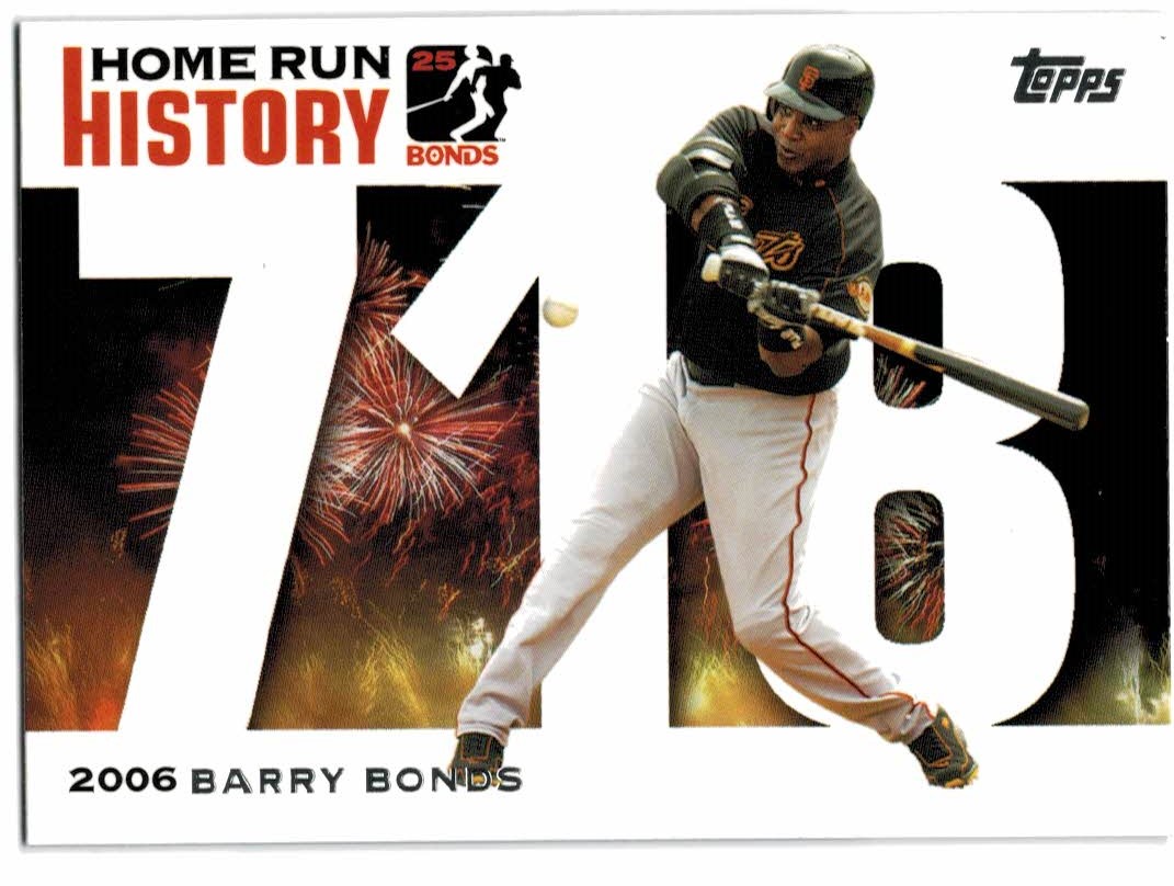 2005 Topps Barry Bonds Home Run History #718 Barry Bonds HR718