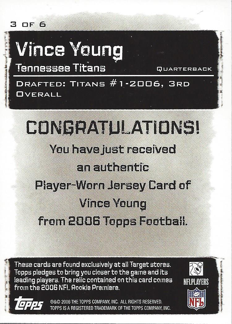 2006 Topps Football Card Pick (Inserts)