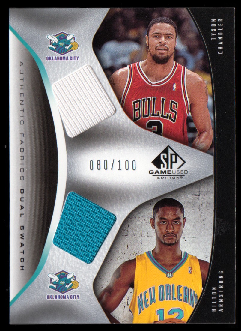 2006-07 SP Game Used Authentic Fabrics Dual #CA Tyson Chandler/Hilton Armstrong