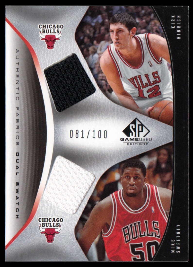 2006-07 SP Game Used Authentic Fabrics Dual #HS Kirk Hinrich/Mike Sweetney