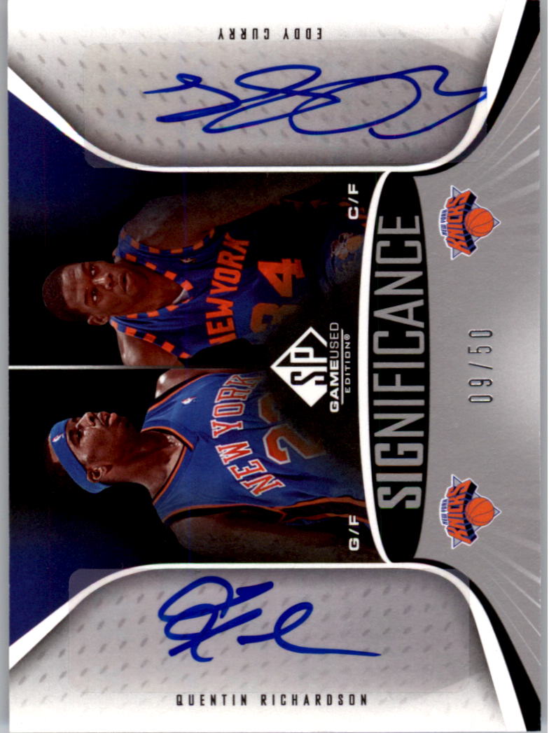 2006-07 SP Game Used SIGnificance Dual #RC Quentin Richardson/Eddy Curry