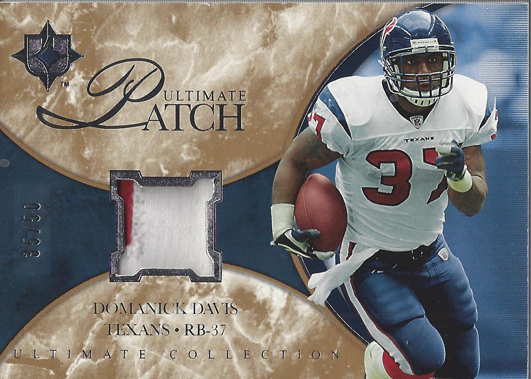 2006 Ultimate Collection Jerseys Patches Silver #ULDD Domanick Davis