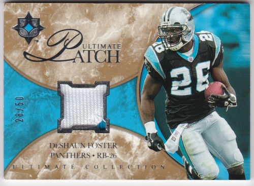2006 Ultimate Collection Jerseys Patches Silver #ULDF DeShaun Foster