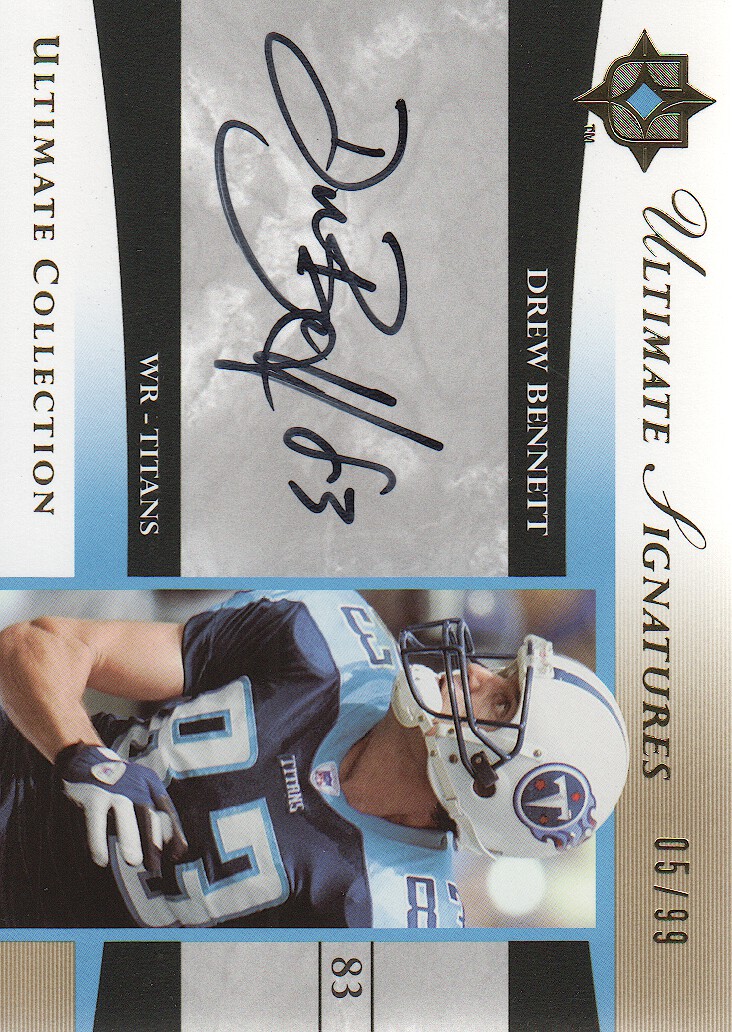 2006 Ultimate Collection Ultimate Signatures #USDB Drew Bennett/99